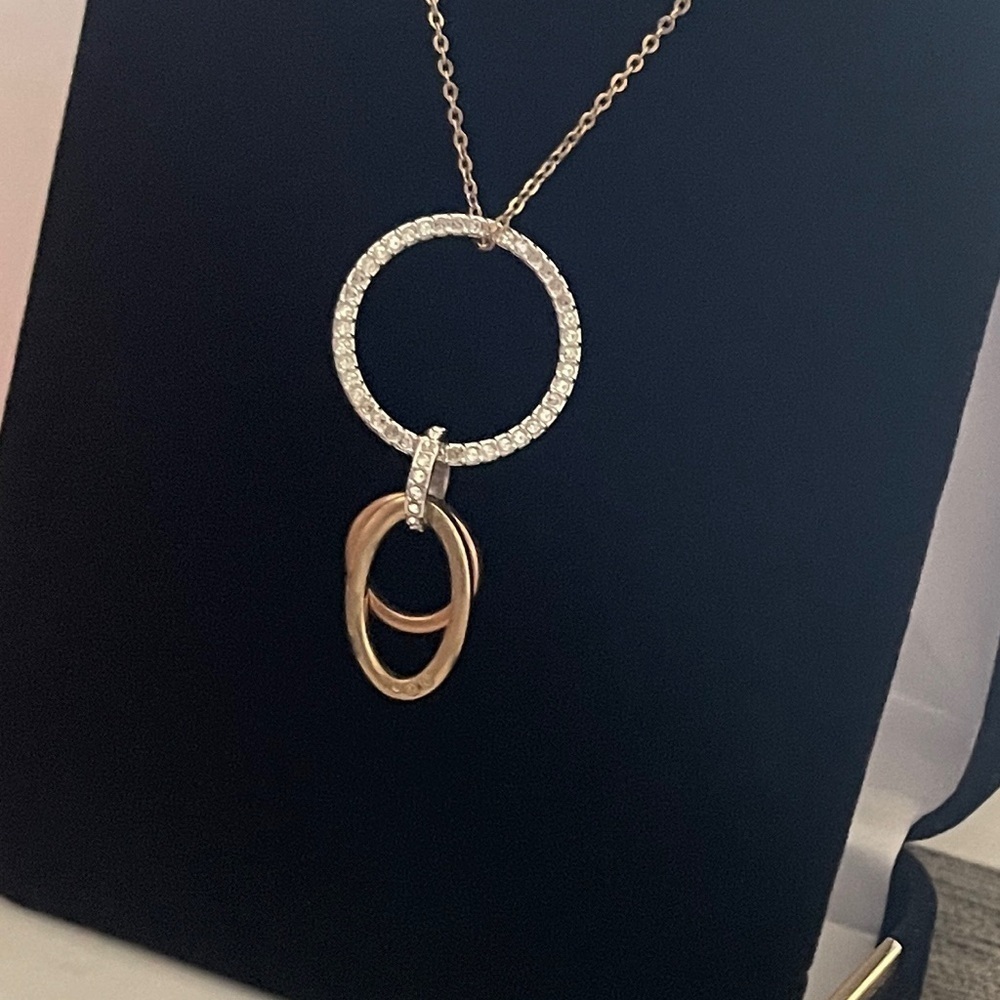 Vintage Swarovski two tone necklace